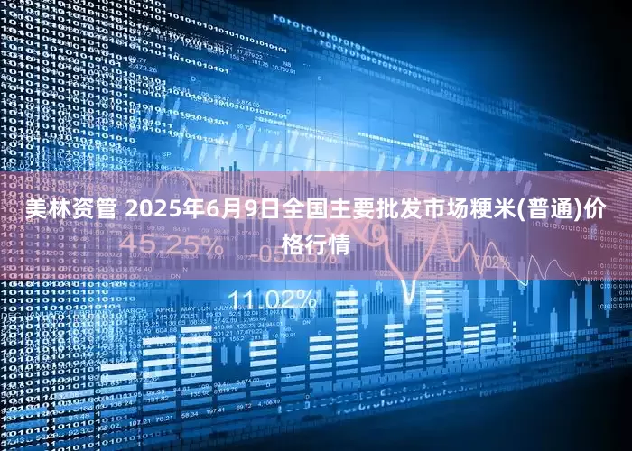 美林资管 2025年6月9日全国主要批发市场粳米(普通)价格行情